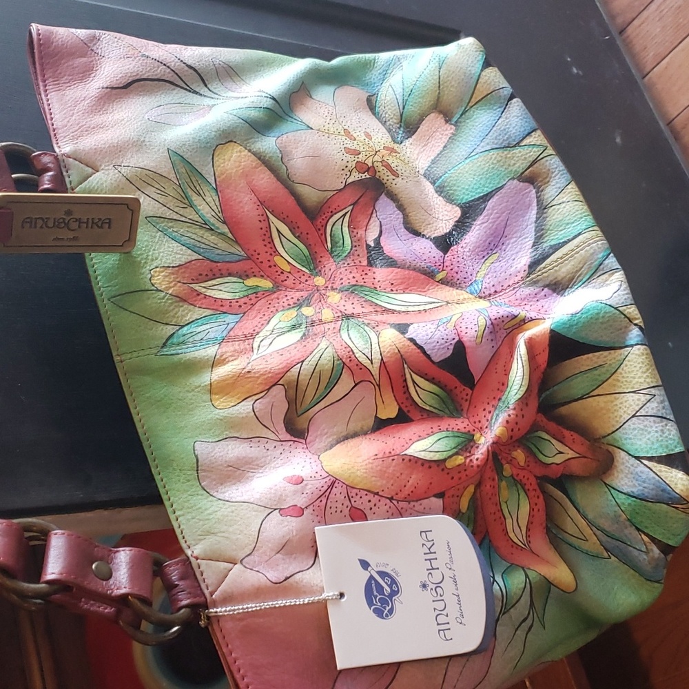 anushchka beautiful hand painted bag